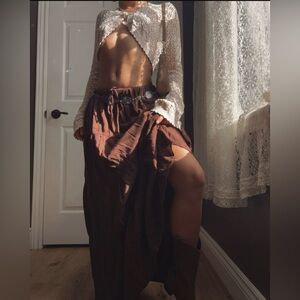 Aerie | Brown Maxi Skirt